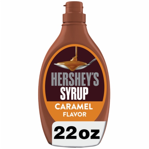 HERSHEY'S Caramel Syrup Bottle Perspective: front