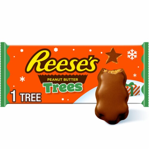 REESE'S Milk Chocolate Peanut Butter Trees Candy Christmas Pack Perspective: front