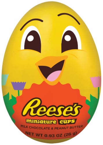 Mother fills chocolate egg with peanut butter in Reese's Easter campaign