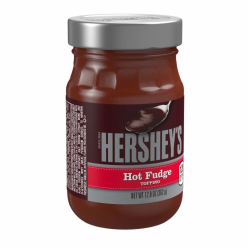 HERSHEY'S Hot Fudge Topping Jar Perspective: front