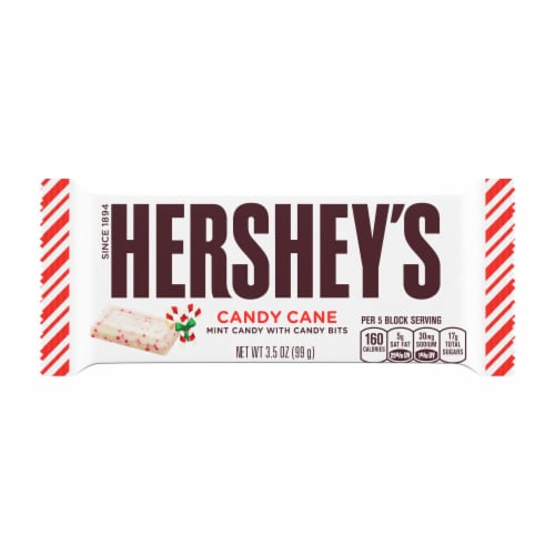 Hershey's Holiday Candy Cane Bar Perspective: front