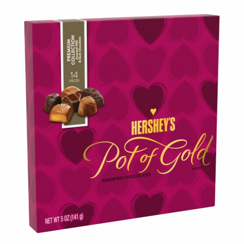 Hershey s Pot of Gold Assorted Milk and Dark Chocolates 14 ct Harris Teeter