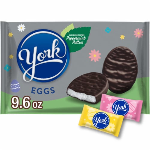 YORK Dark Chocolate Peppermint Patties Eggs Easter Candy Bag Perspective: front