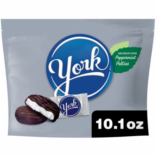 YORK Dark Chocolate Peppermint Patties Candy Share Pack Perspective: front