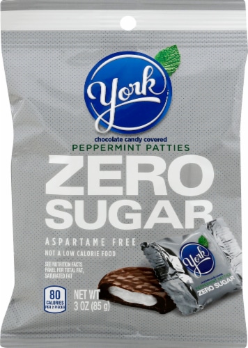 York Zero Sugar Peppermint Patties Perspective: front