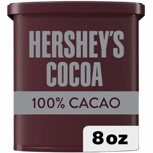 HERSHEY'S Natural Unsweetened Cocoa Powder Can Perspective: front