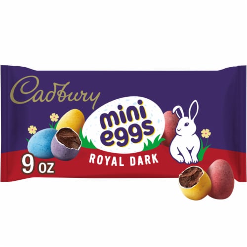 CADBURY MINI EGGS Dark Chocolate Easter Candy Bag Perspective: front