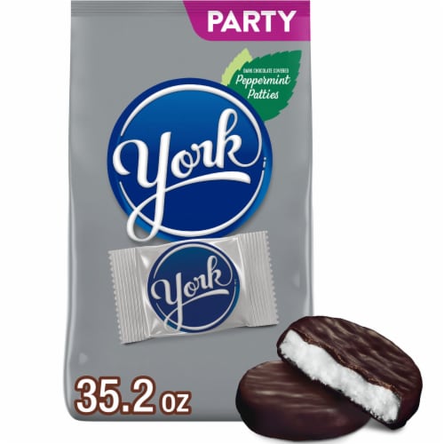YORK Dark Chocolate Peppermint Patties Candy Party Pack Perspective: front