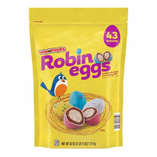 Whoppers Robin Eggs Malted Milk Treats, Easter Candy, Bulk Bag (43 Ounce),  1 unit - Fry's Food Stores