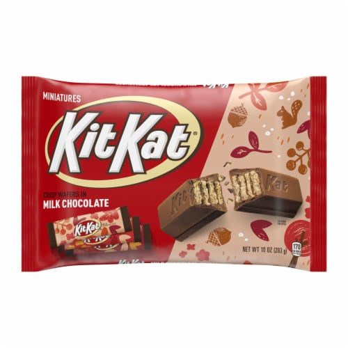 KIT KAT® Miniatures Milk Chocolate Crisp Halloween Wafer Candy Bars Bag Perspective: front