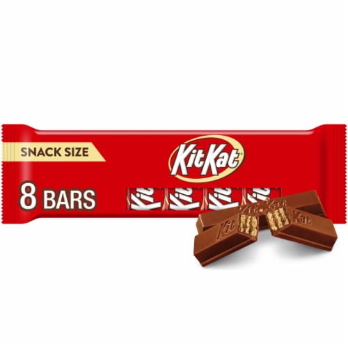 KIT KAT® Milk Chocolate Wafer Snack Size Candy Bars, 8 ct / 0.49 oz - Foods  Co.