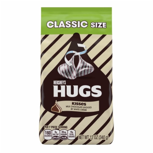 Hershey's Hugs Classic Size Stand Up Bag Perspective: front