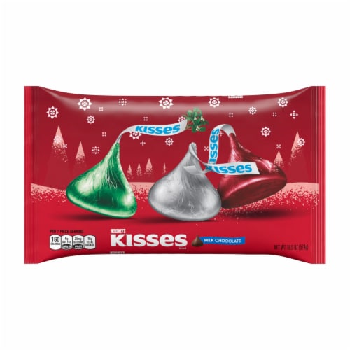 Hershey's Kisses Milk Chocolate Holiday Candy Perspective: front
