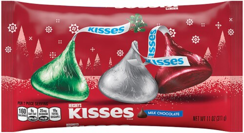 Hershey's Kisses Milk Chocolate Holiday Candy Perspective: front
