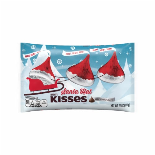 Hershey's Kisses Milk Chocolate Holiday Candy Perspective: front