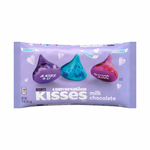 Hershey's Conversation Milk Chocolate Kisses Perspective: front
