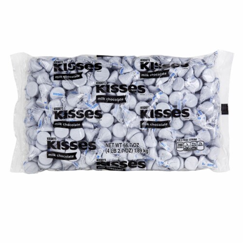 HERSHEY'S KISSES MILKLICIOUS Milk Chocolate Candy, 9 oz bag