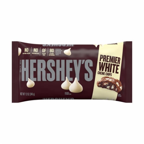 Hershey's Gluten Free Premier White Creme Chips Perspective: front