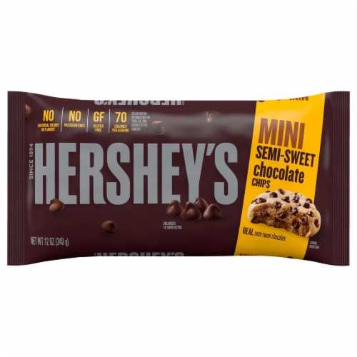 Hershey's Mini Semi-Sweet Chocolate Chips Perspective: front