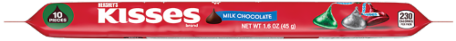 HERSHEY'S KISSES Milk Chocolate Holiday Candy Perspective: front