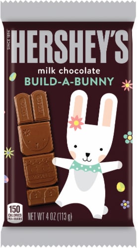 Hershey's Build-A-Bunny Milk Chocolate Bar Perspective: front
