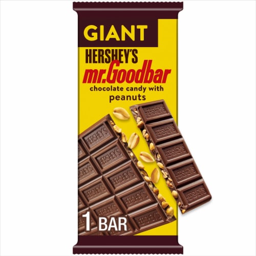 HERSHEY'S MR. GOODBAR Chocolate with Peanuts Giant Candy Bar, 25 pieces ...