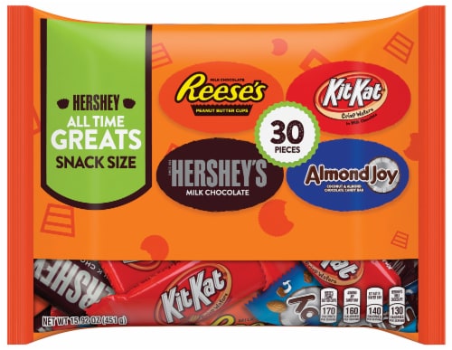 All Time Greats Snack Size Hershey Candy Assortment Perspective: front