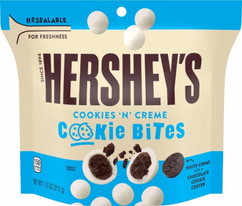 Hershey's Cookies n Creme Cookie Bites Perspective: front