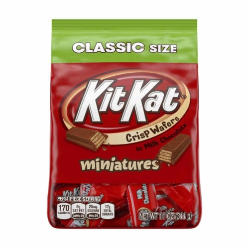 Kit Kat Miniatures Wafer Candy Bars Perspective: front