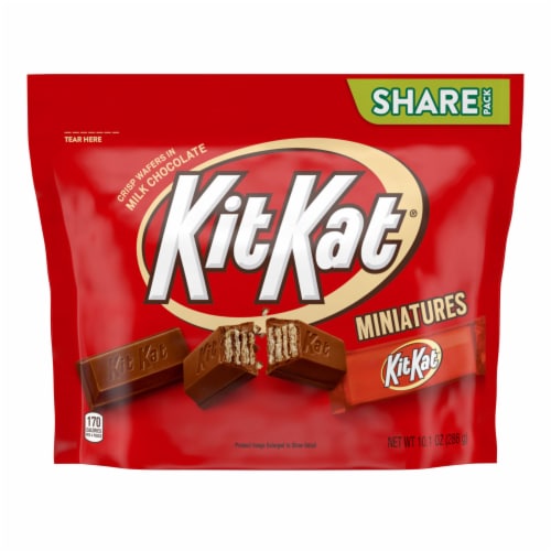 KIT KAT® Miniatures Milk Chocolate Wafer Candy Share Pack Perspective: front