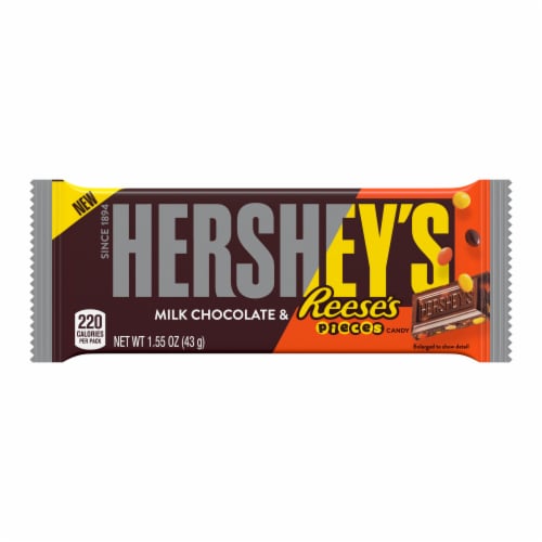 Hershey's Milk Chocolate & Reese's Pieces Candy Bar,  oz - Metro Market