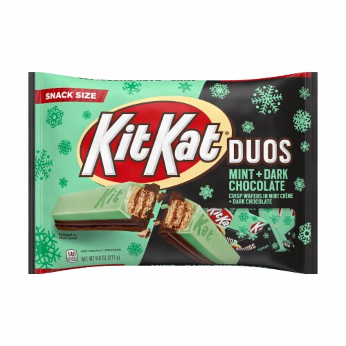 Kit Kat Duos Mint Dark Chocolate Crisp Wafers Perspective: front