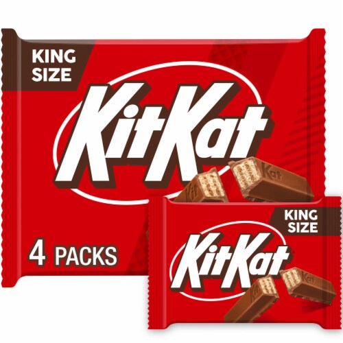 KIT KAT® Milk Chocolate Wafer King Size Candy Bars Perspective: front