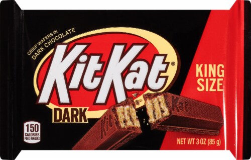 Kit Kat Dark Chocolate Crisp Wafers King Size Candy Bar Perspective: front