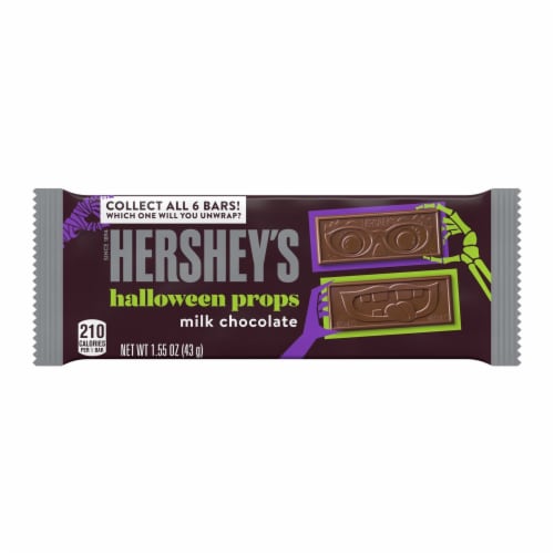 HERSHEY'S Halloween Props Milk Chocolate Candy Halloween Bar Perspective: front