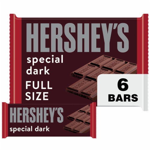 HERSHEY'S SPECIAL DARK Mildly Sweet Chocolate S'mores Candy Bars Perspective: front