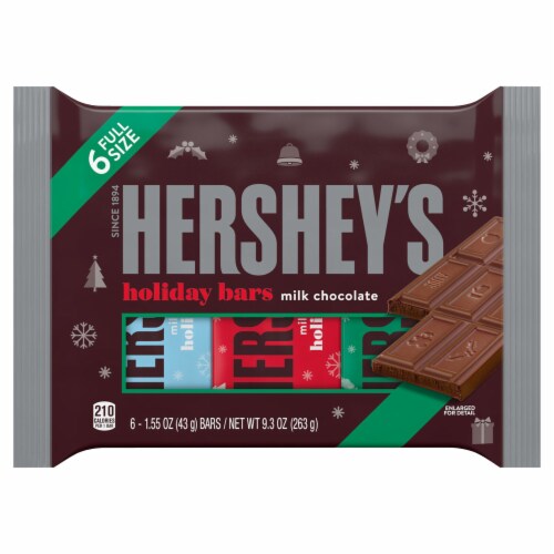 Hershey's Milk Chocolate Holiday Bars Perspective: front