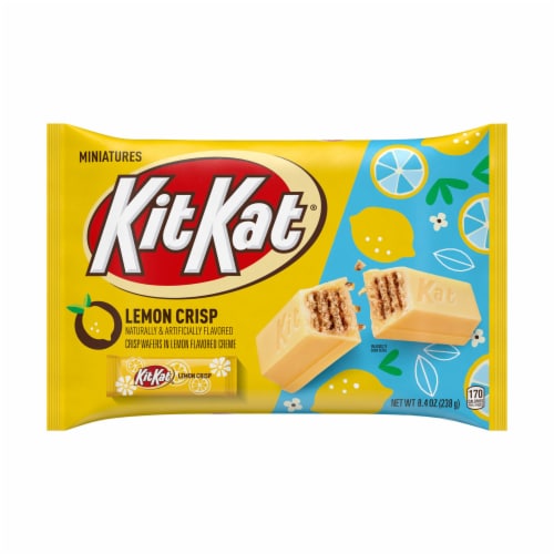 KIT KAT® Lemon Crisp Miniatures Lemon Flavored Creme Wafer Easter Candy Bag, / 8.4 - Jay C Food Stores