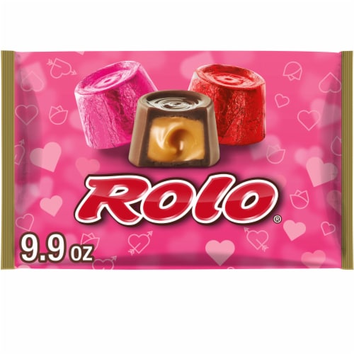 ROLO® Creamy Caramels Wrapped in Rich Chocolate Candy Valentine's Day Bag Perspective: front