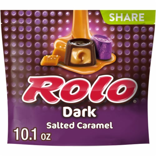 ROLO® Dark Chocolate Salted Caramel Candy Share Pack Perspective: front