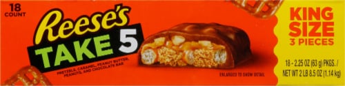 Reese's Take 5 King Size Candy Bar Perspective: front