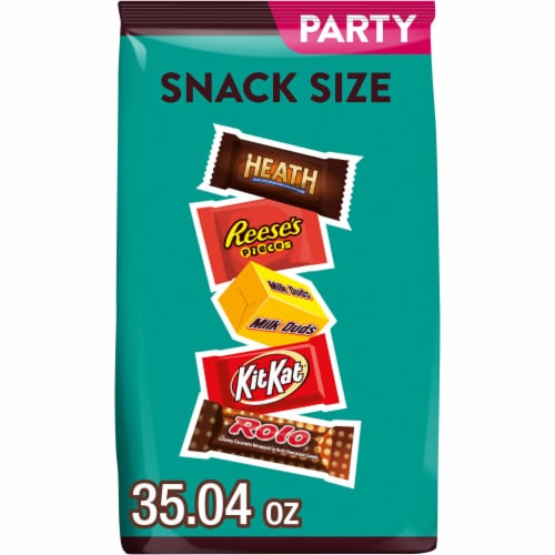 Hershey Assorted Flavored Snack Size Candy Party Pack Perspective: front