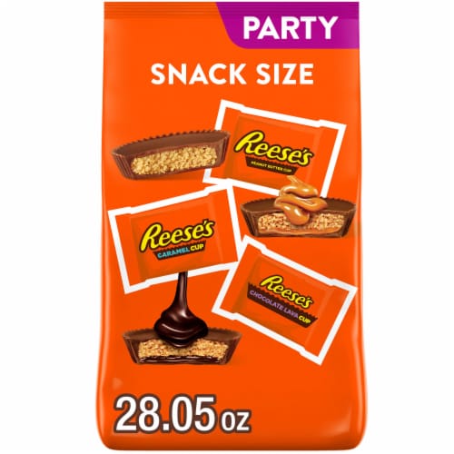 REESE'S Assorted Flavored Snack Size Peanut Butter Cups Candy Party Pack Perspective: front