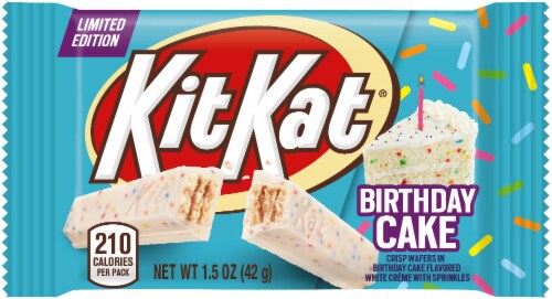 Kit Kat Birthday Cake Flavored Crisp Wafers Perspective: front