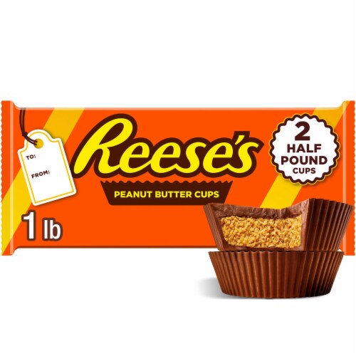 REESE'S Milk Chocolate Half-Pound Peanut Butter Cups Christmas