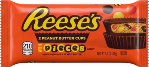 Reese's Stuffed with Pieces Peanut Butter Cups Perspective: front