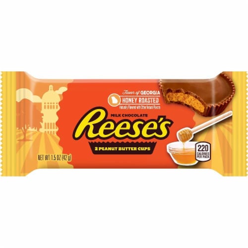 Reese's Honey Roasted Peanut Butter Cups Perspective: front