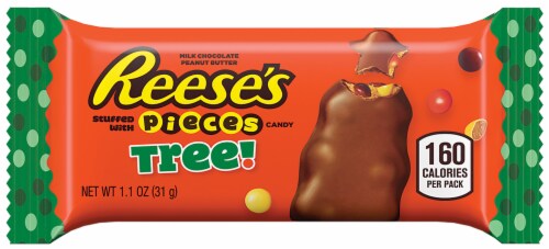Reese's Stuffed With Pieces Peanut Butter Tree Candy Perspective: front