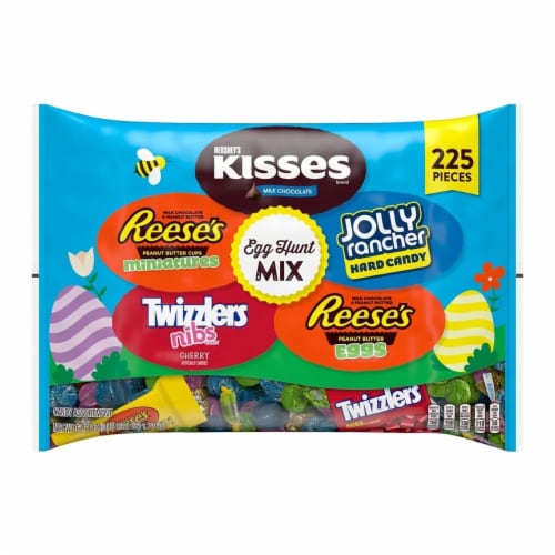Hershey's Egg Hunt Mix Chocolate Easter Candy Assortment, (61.2 Oz, 225 Pieces) Perspective: front
