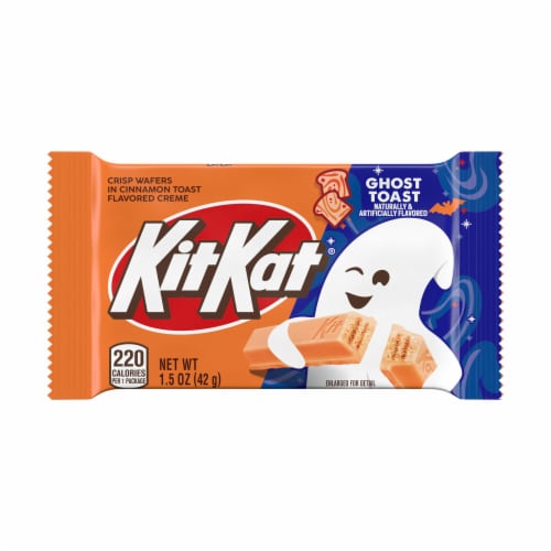 KIT KAT® Cinnamon Toast Flavored Creme Wafer Snack Size Halloween Candy Bar Perspective: front